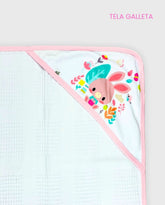 Cobija Tela Galleta Bordado Galleta